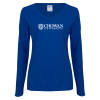 Thumbnail image for  Womens Royal Long Sleeve V Neck Tee 