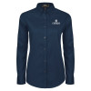 Thumbnail image for  Womens Navy Twill Button Down Long Sleeve 