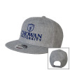 Thumbnail image for  Heather Grey Wool Blend Flat Bill Snapback Hat