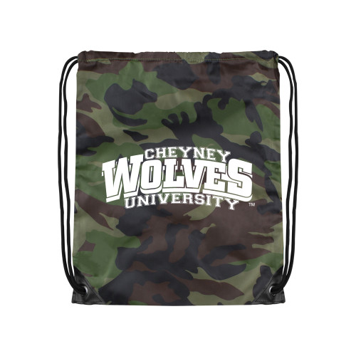  Camo Drawstring Backpack - Primary Mark