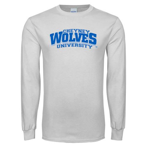  White Long Sleeve T Shirt - Primary Mark