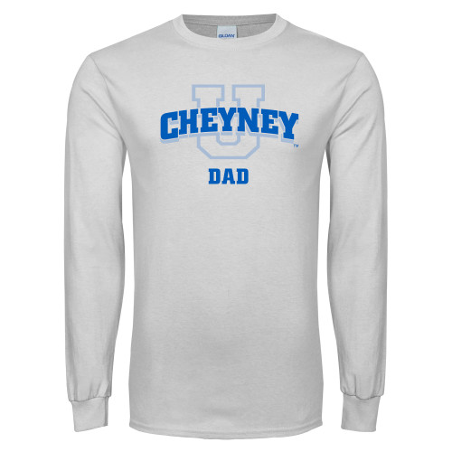  White Long Sleeve T Shirt - Dad