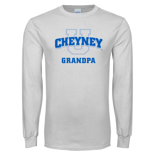  White Long Sleeve T Shirt - Grandpa