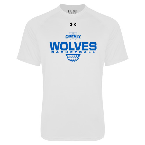  Under Armour White Tech Tee - Sharp Net Basketball