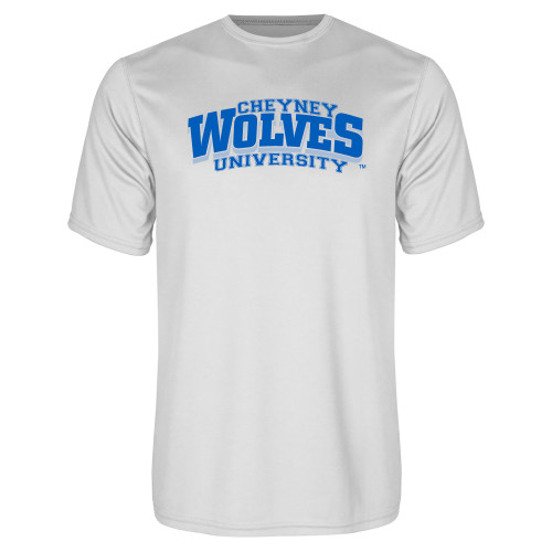  White Performance Tee - Primary Mark