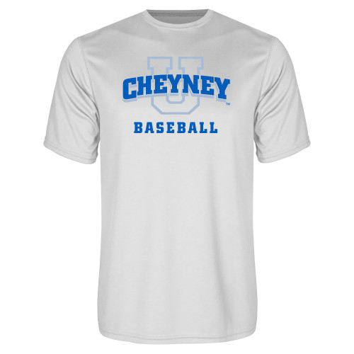 White Performance Tee - Baseball