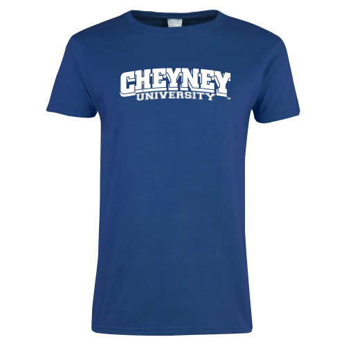  Womens Royal Short Sleeve Tee - Cheyney University