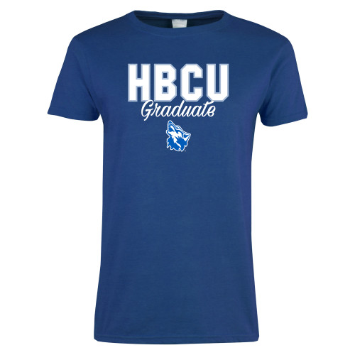  Womens Royal Short Sleeve Tee - HBCU Graduate