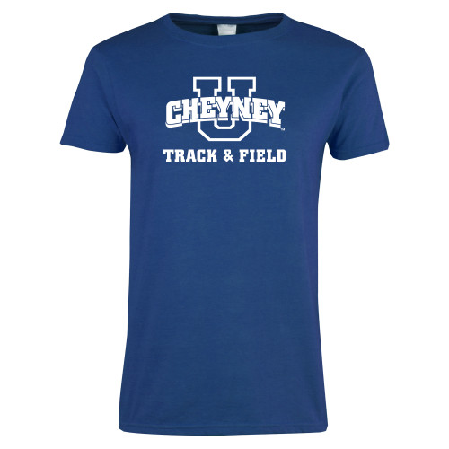  Womens Royal Short Sleeve Tee - Track and Field
