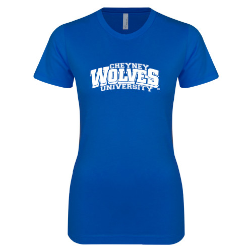  Next Level Womens Royal Boyfriend Tee - Primary Mark