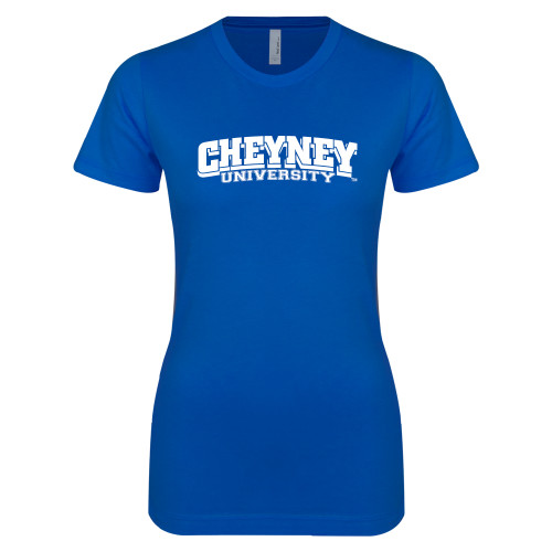  Next Level Womens Royal Boyfriend Tee - Cheyney University