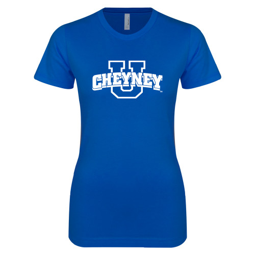  Next Level Womens Royal Boyfriend Tee - Cheyney U