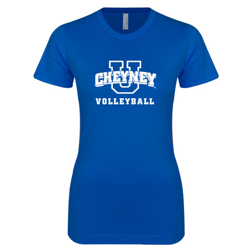  Next Level Womens Royal Boyfriend Tee - Volleyball