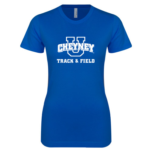  Next Level Womens Royal Boyfriend Tee - Track and Field