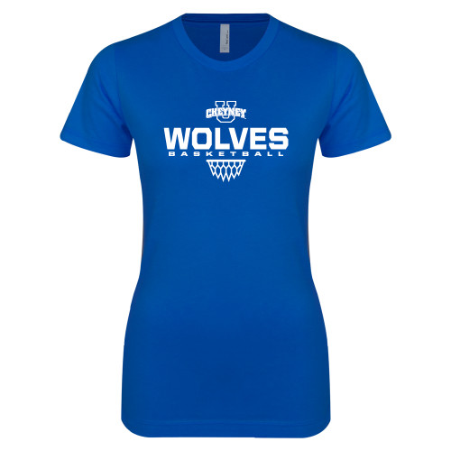 Next Level Womens Royal Boyfriend Tee - Sharp Net Basketball