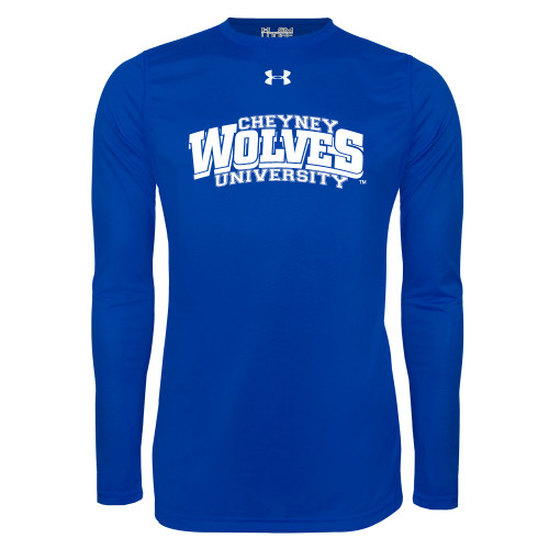  Under Armour Royal Long Sleeve Tech Tee - Primary Mark