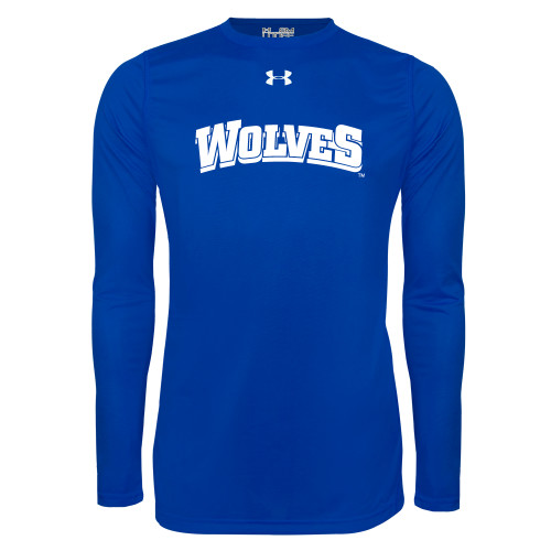  Under Armour Royal Long Sleeve Tech Tee - Wolves