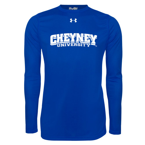  Under Armour Royal Long Sleeve Tech Tee - Cheyney University