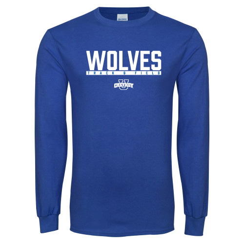  Royal Long Sleeve T Shirt - Track and Field in Bar
