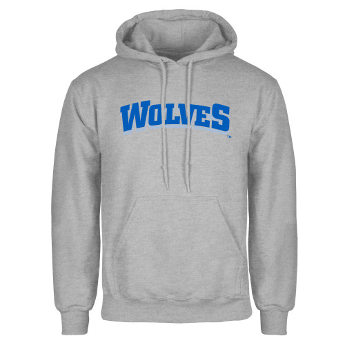  Grey Fleece Hoodie - Wolves