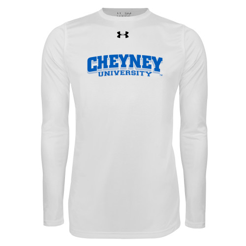  Under Armour White Long Sleeve Tech Tee - Cheyney University