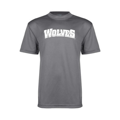  Youth Performance Grey Concrete Tee - Wolves