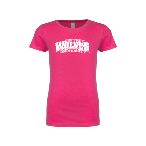  Next Level Girls Fuchsia Fashion Fit T Shirt - Primary Mark