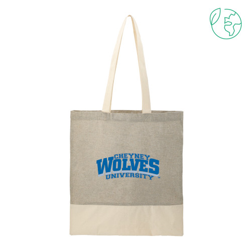  Split Recycled Grey Cotton Twill Convention Tote - Primary Mark
