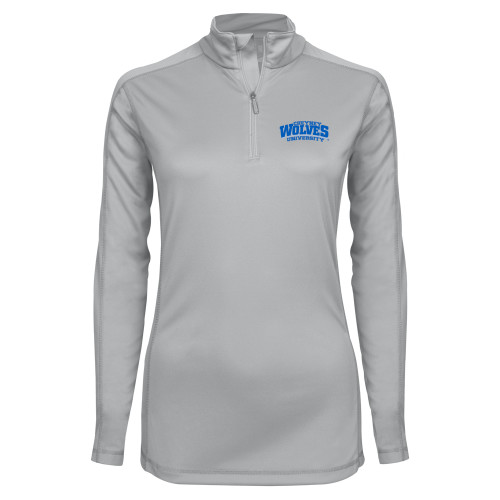  Syntrel Womens Platinum Interlock 1/4 Zip - Primary Mark