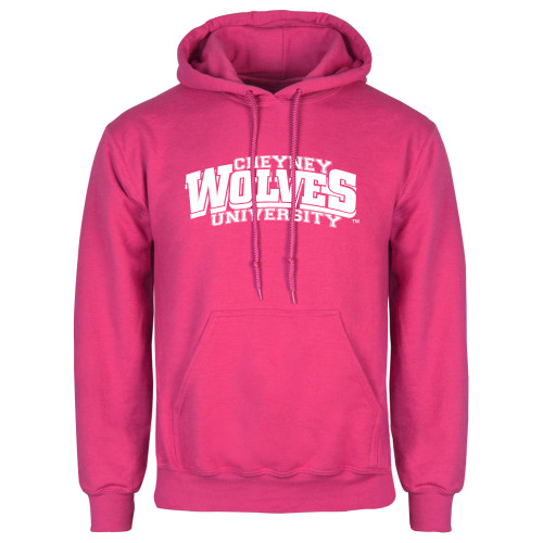  Womens Fuchsia Fleece Hoodie - Primary Mark