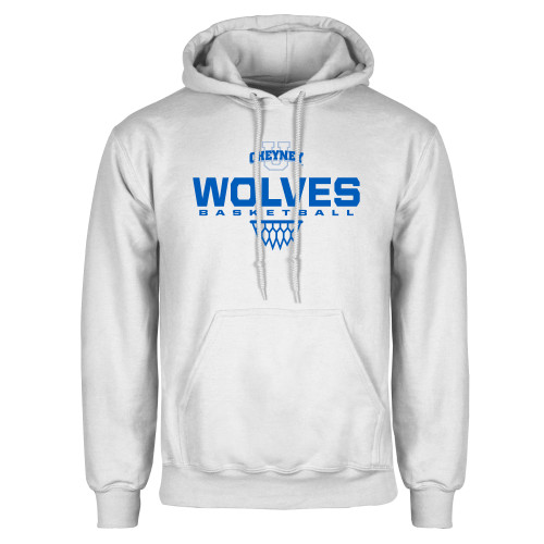  White Fleece Hoodie - Sharp Net Basketball