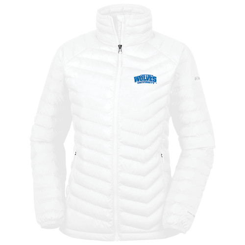  Columbia Womens White Powder Lite Jacket - Primary Mark