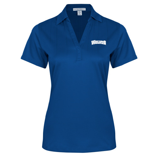  Womens Royal Performance Fine Jacquard Polo - Wolves