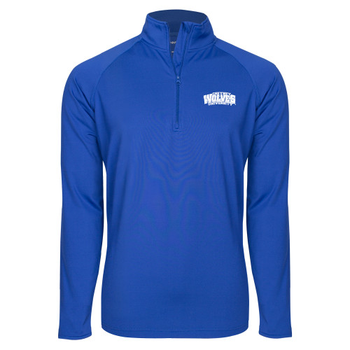  Sport Tek Royal Sport Wick Stretch 1/2 Zip Pullover - Primary Mark