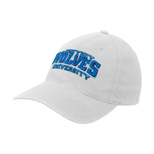Cheyney U Penn White Flexfit Structured Low Profile Hat-S/M