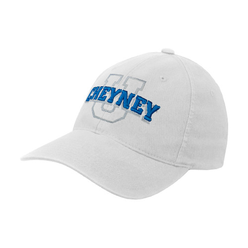  White Flexfit Structured Low Profile Hat - Cheyney U