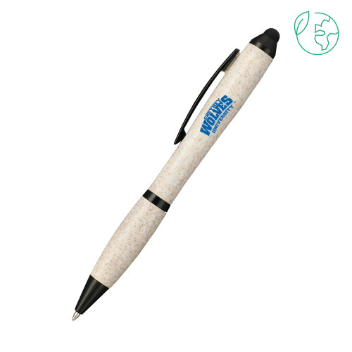  Nash Wheat Straw Ballpoint Beige Stylus Pen - Primary Mark