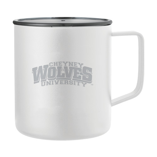 Rover Camp Vacuum Insulated White Mug 14oz - Primary Mark  Engraved