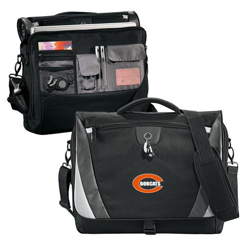 Celina High School Black/Grey Slope Computer Messenger Bag