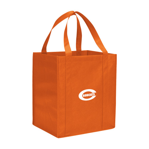  Non Woven Orange Grocery Tote - C - Bobcats