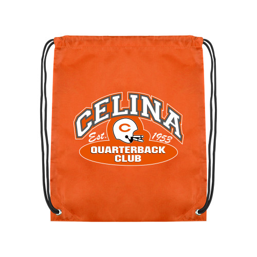 Orange Drawstring Backpack - Celina Quarterback Club