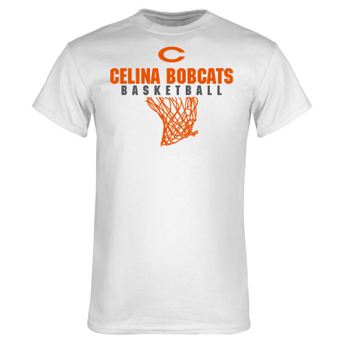  White T Shirt - Basketball Net