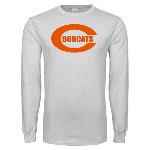  White Long Sleeve T Shirt - C - Bobcats