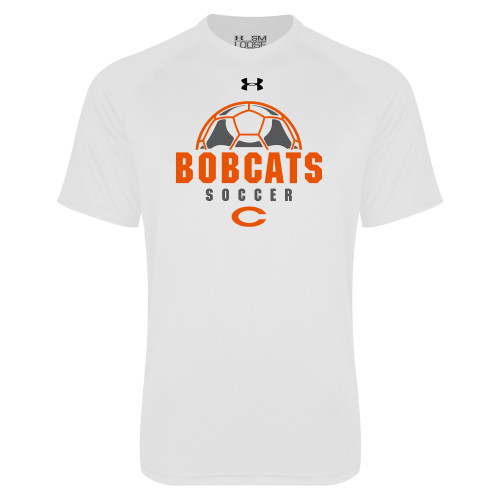  Under Armour White Tech Tee - Soccer Ball
