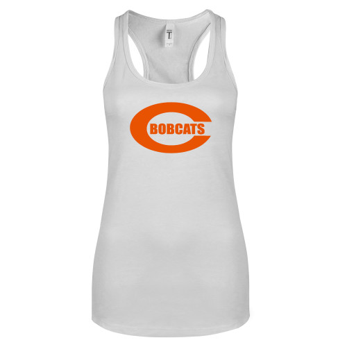  Next Level Racerback Tank White - C - Bobcats