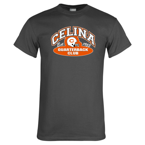  Charcoal T Shirt - Celina Quarterback Club