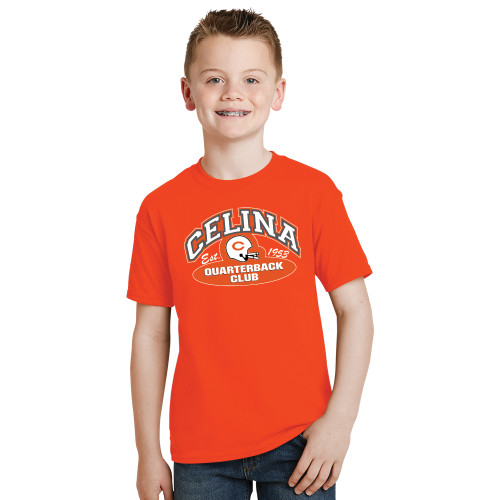  Youth Orange T Shirt - Celina Quarterback Club