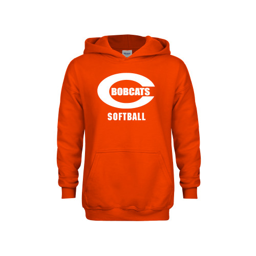  Youth Orange Fleece Hoodie - Softball