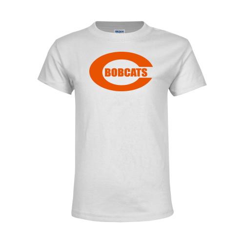  Youth White T Shirt - C - Bobcats