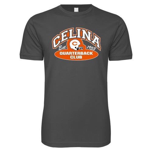  Next Level Charcoal SoftStyle T Shirt - Celina Quarterback Club